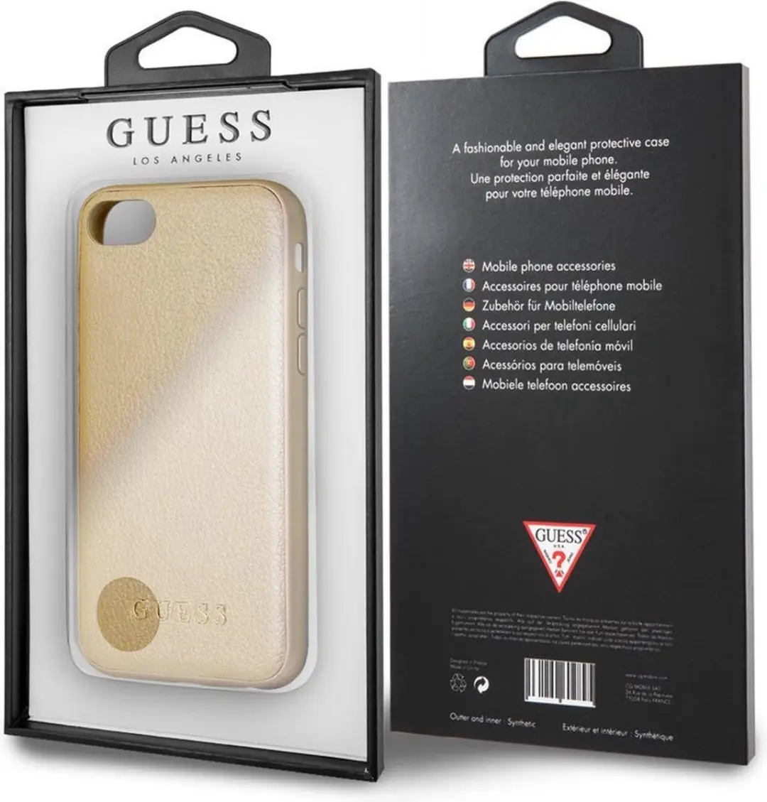 GUESS iPhone 8/7/6s/6 TPU Hoesje - Goud - S212-4