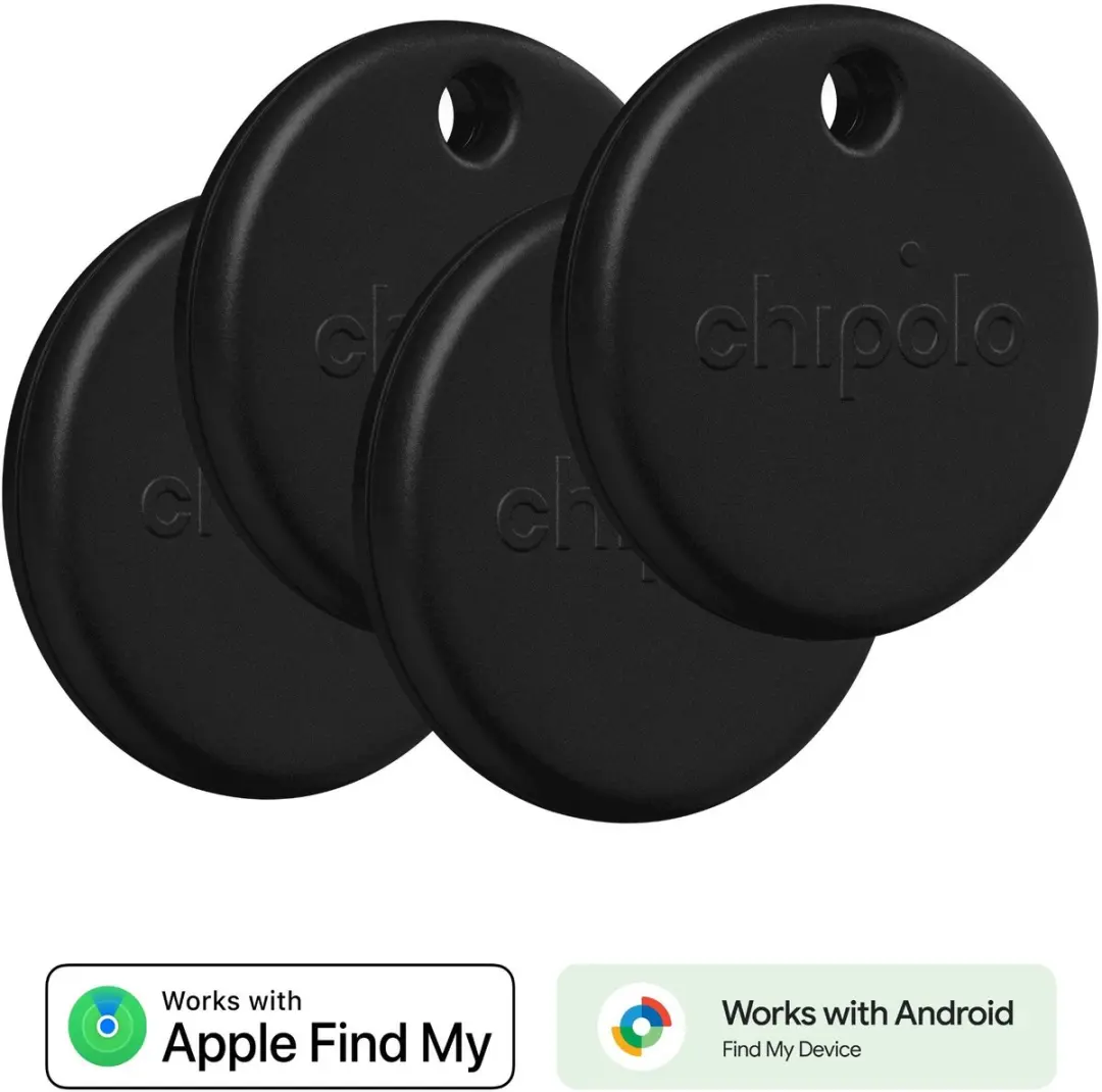 Chipolo POP Bluetooth Tracker - 4 Stuks - Zwart