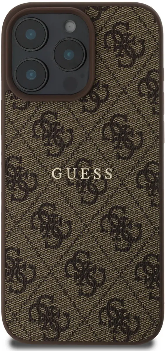 Guess iPhone 16 Pro Max Telefoonhoesje - MagSafe - Bruin