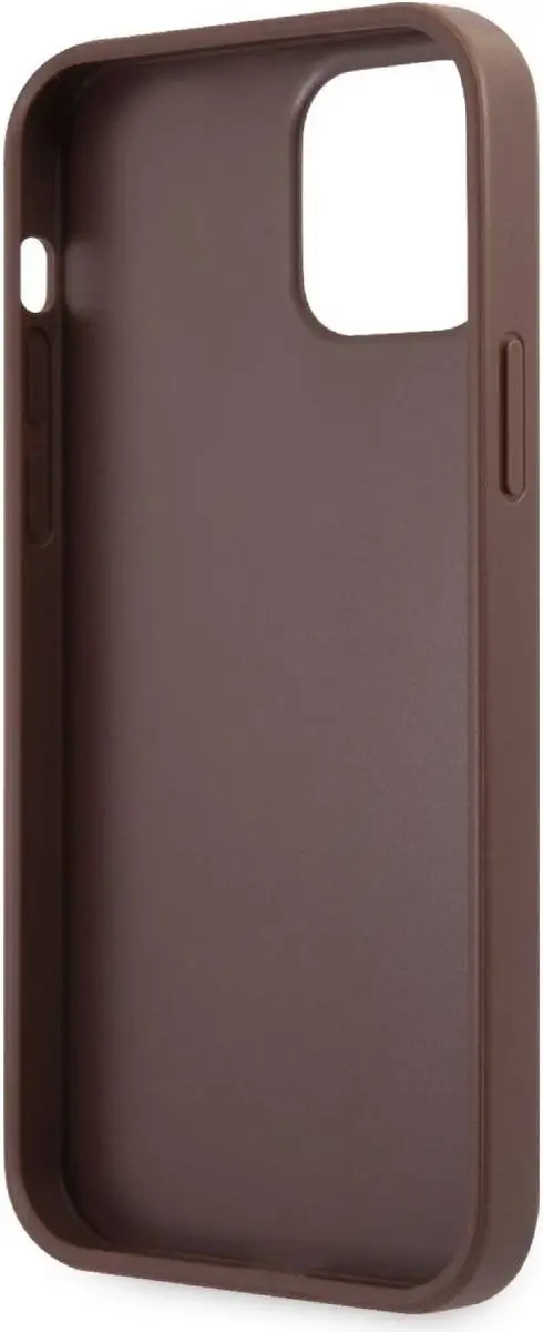 Guess GUHCP12M4GMGBR Hoesje iPhone 12/12 Pro - Bruin