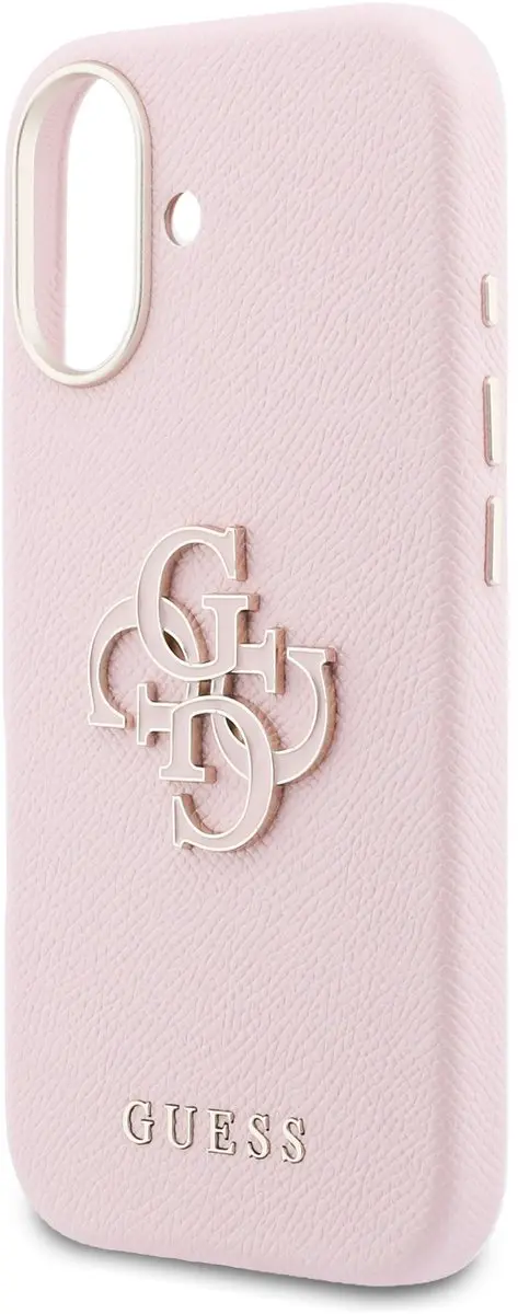 Guess PU Resin Logo Backcover 14927 - iPhone 17 - Roze