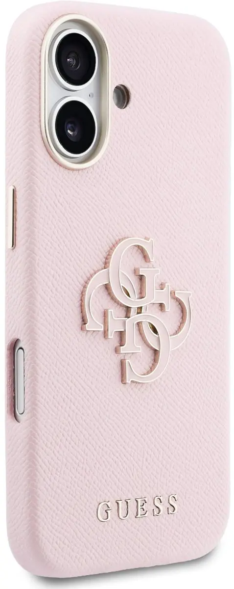 Guess PU Resin Logo Backcover 14927 - iPhone 17 - Roze