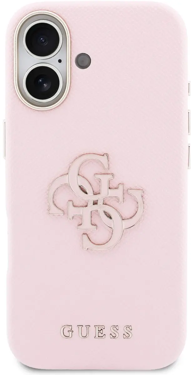 Guess PU Resin Logo Backcover 14927 - iPhone 17 - Roze