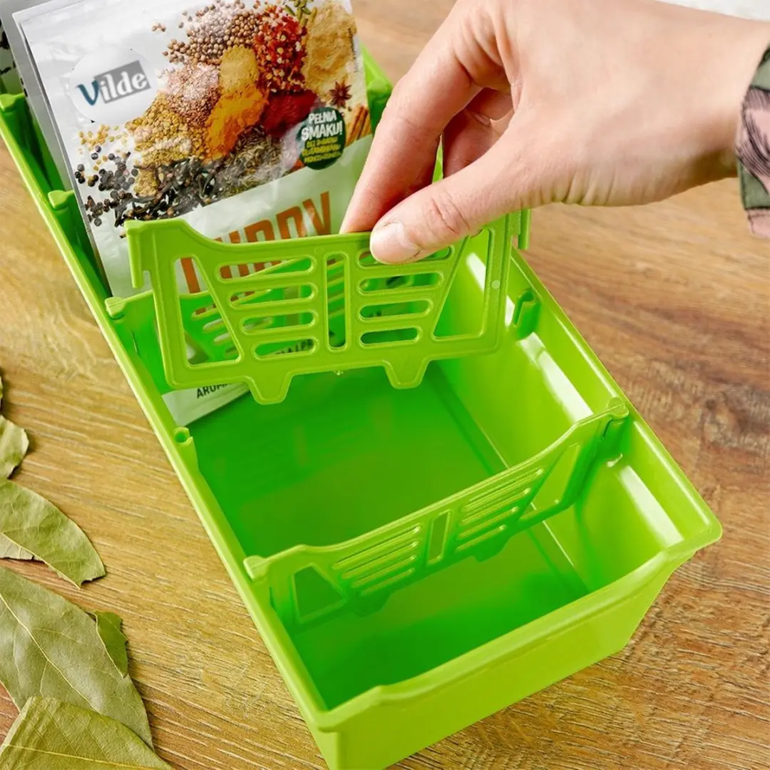 Orion Kruidenorganisator Groen 30x13x8cm - 6-delig