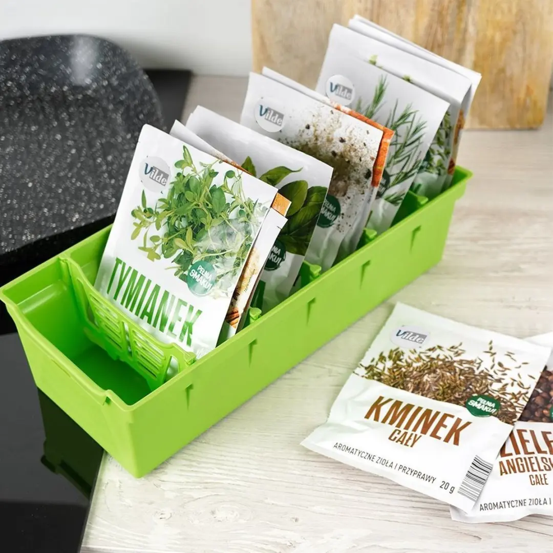 Orion Kruidenorganisator Groen 30x13x8cm - 6-delig
