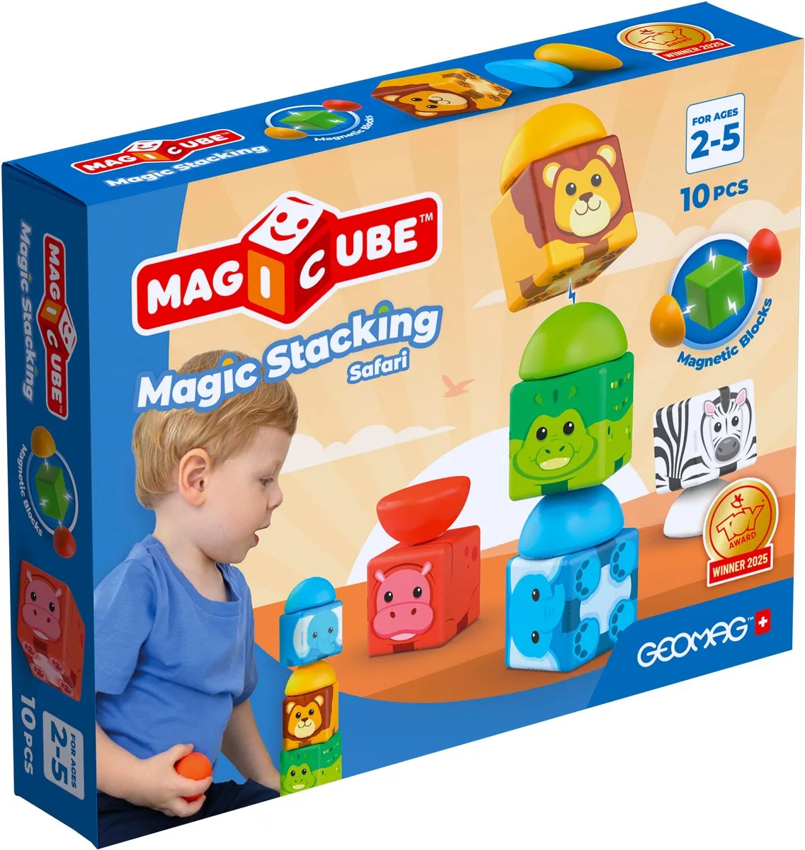 Geomag Magicube Stapelen Safari