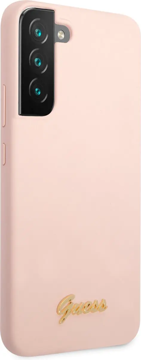Guess Siliconen Hoesje Samsung Galaxy S22 - Roze