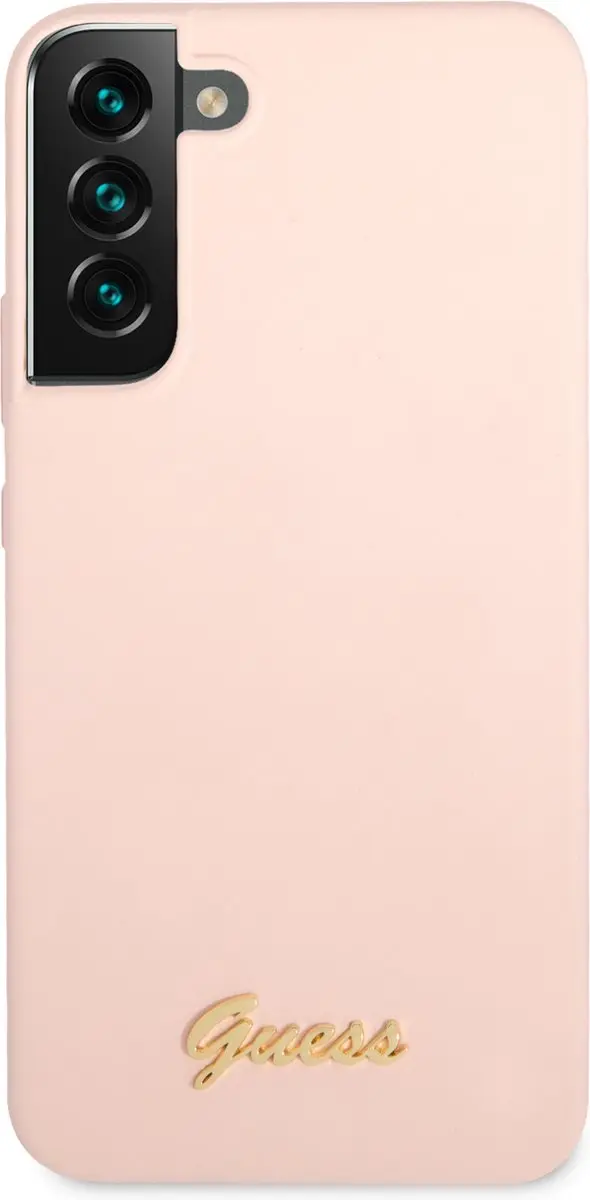 Guess Siliconen Hoesje Samsung Galaxy S22 - Roze