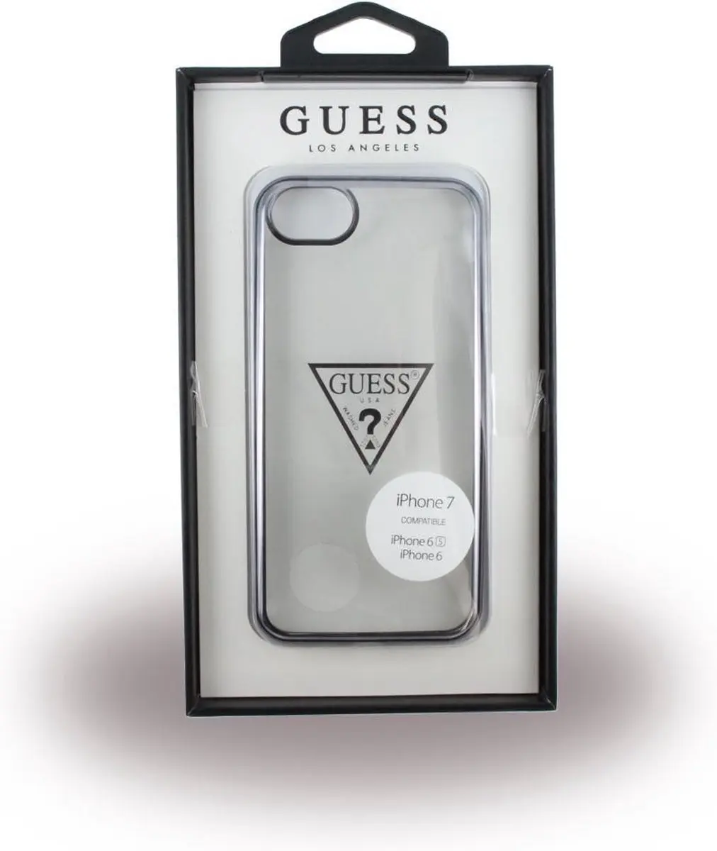 GUESS Triangle Back Case iPhone 7 - Zwart - GUGCP7TRTLBK