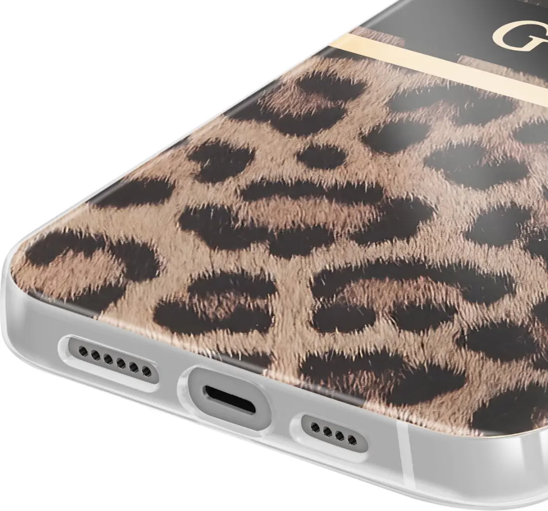 GUESS iPhone 13 Pro Backcase - Luipaard - TPU - 8143