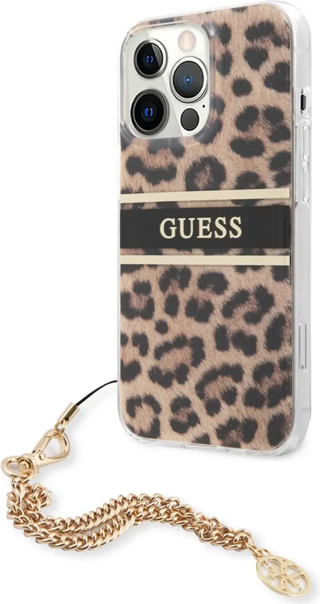 GUESS iPhone 13 Pro Backcase - Luipaard - TPU - 8143 - afbeelding 6 van 6
