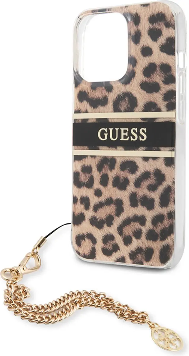 GUESS iPhone 13 Pro Backcase - Luipaard - TPU - 8143