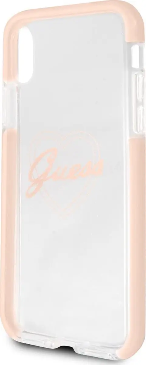 GUESS BUMP iPhone X Hoesje - Roze Goud