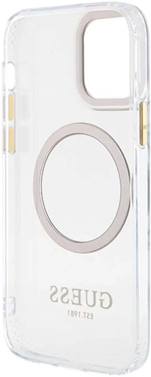 Guess Translucent Back Case Goud - MagSafe iPhone 12/12 Pro - afbeelding 6 van 6