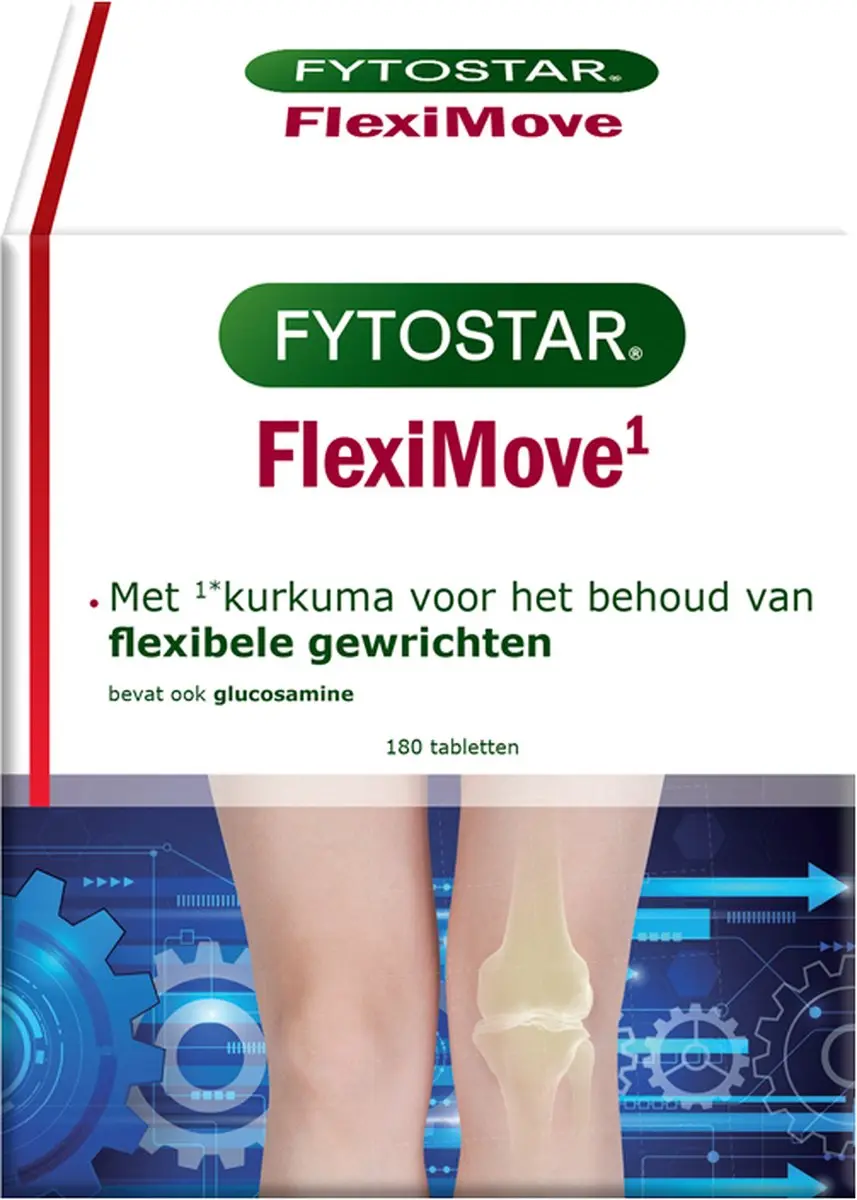 Fytostar FlexiMove Hoogglucosamine Curcumine 180 tabletten