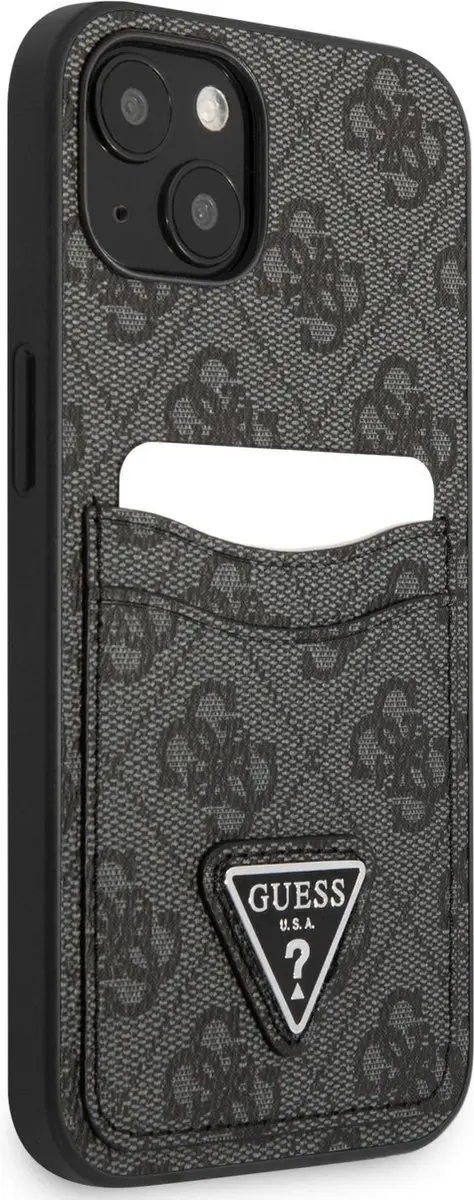 GUESS Hoesje iPhone 14 Pro - PU 4G Bruin - 1 Kaarthouder