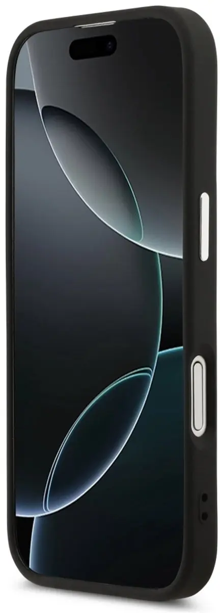 GUESS Triangle Logo iPhone 17 Hoesje MagSafe - Zwart