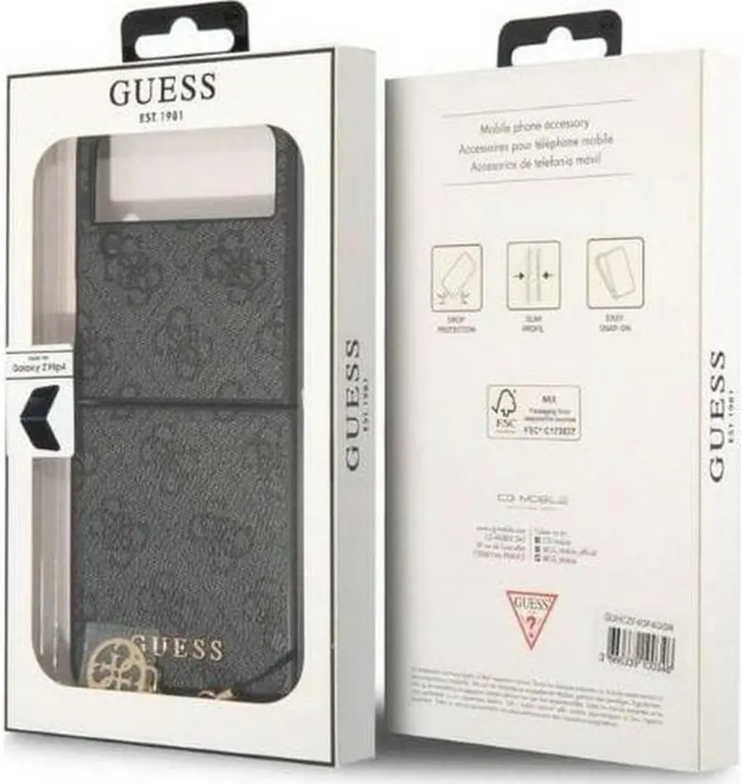 Guess 4G Back Cover GUFLBKSF7214GGF - Grijs