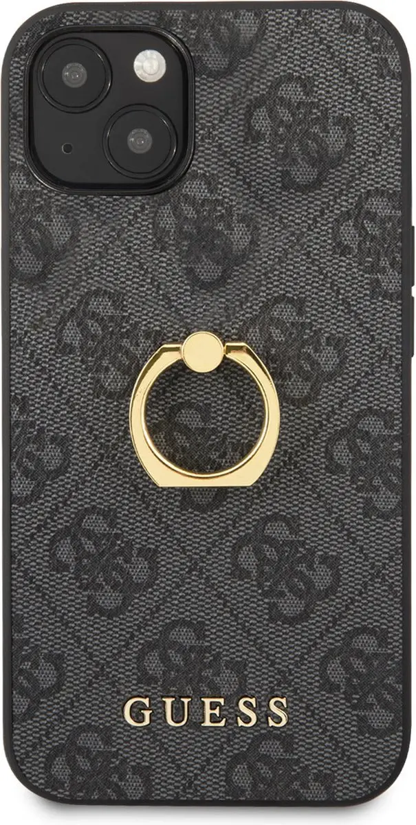 Guess PU Back Cover iPhone 14 Plus - Grijs