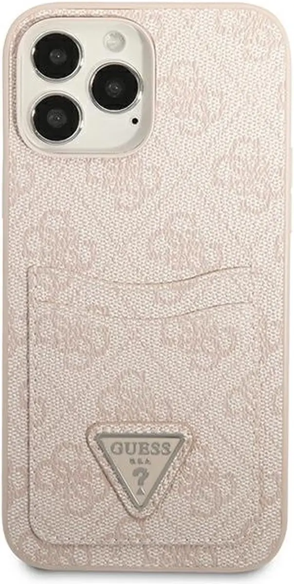 Guess 4G Double Card Back Case - iPhone 13 Pro Max - Roze - afbeelding 6 van 6