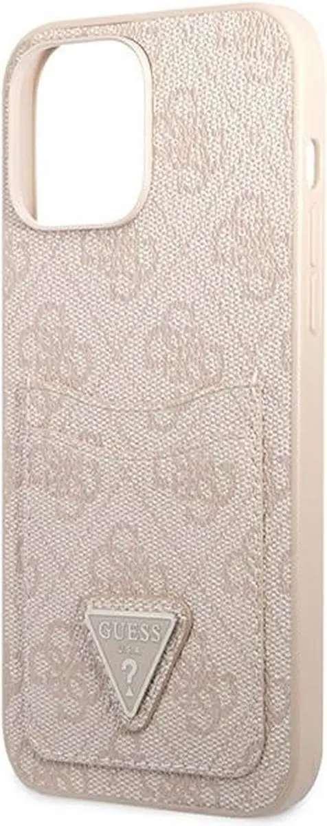 Guess 4G Double Card Back Case - iPhone 13 Pro Max - Roze