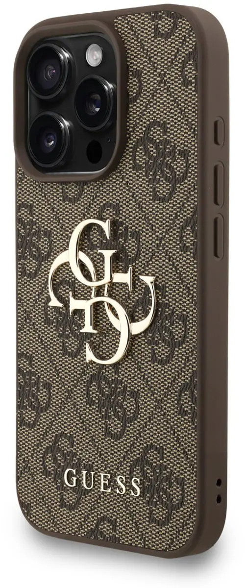 GUESS Telefoonhoesje iPhone 16 Pro - MagSafe Bruin