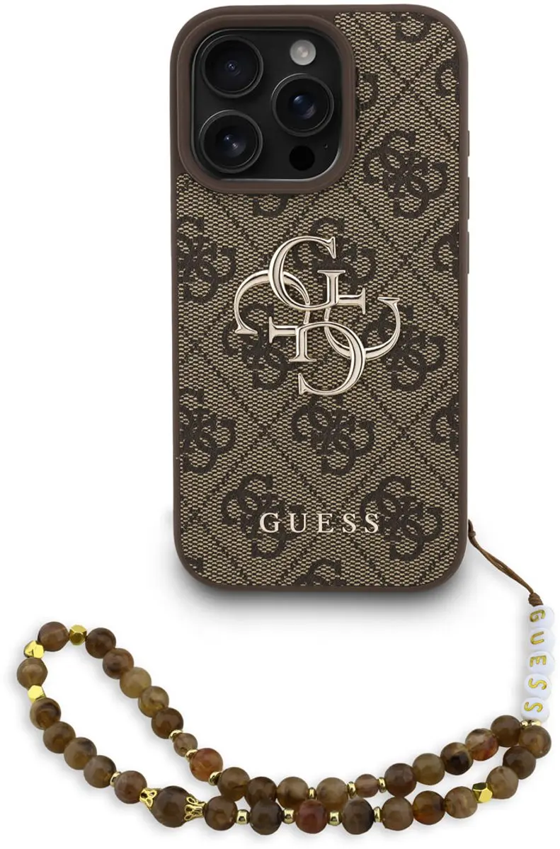 GUESS Telefoonhoesje iPhone 16 Pro - MagSafe Bruin