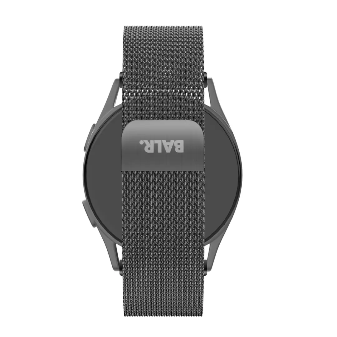 BALR Milanese Horlogeband 22mm - Zwart