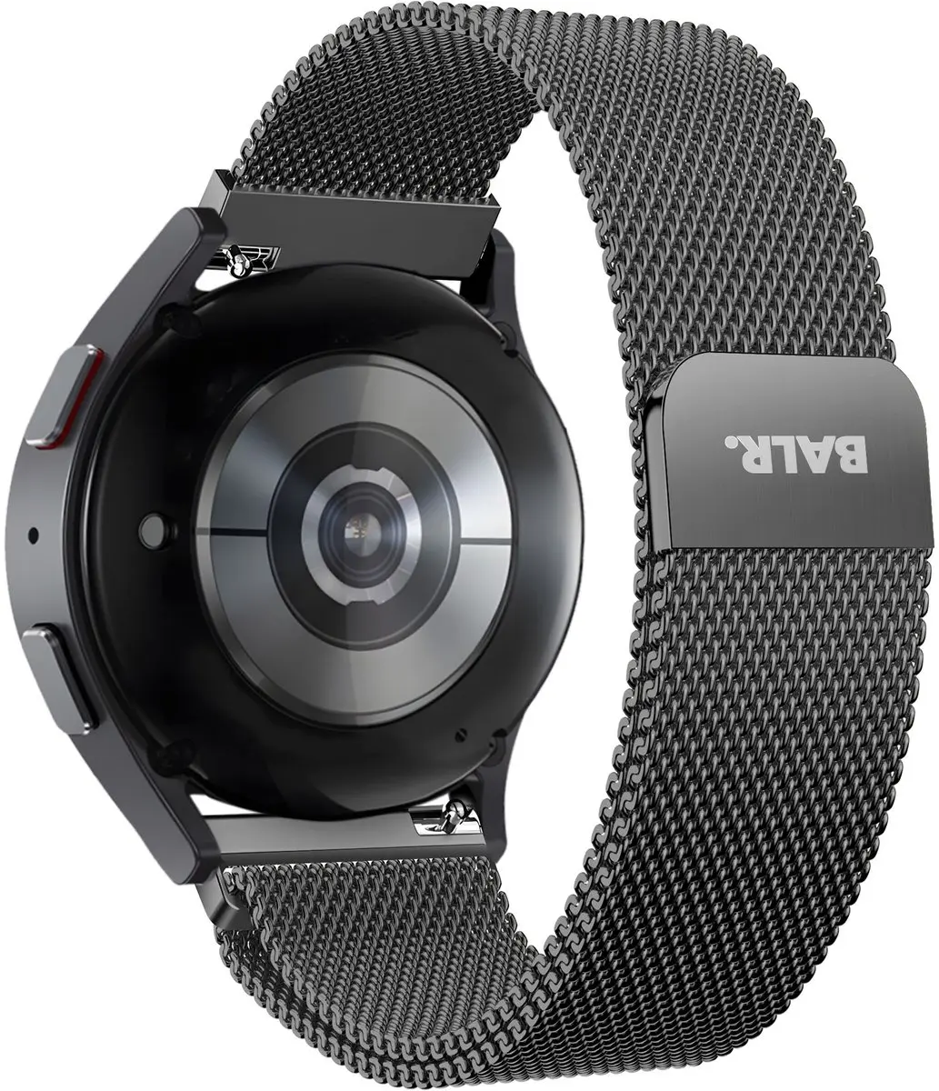 BALR Milanese Horlogeband 22mm - Zwart