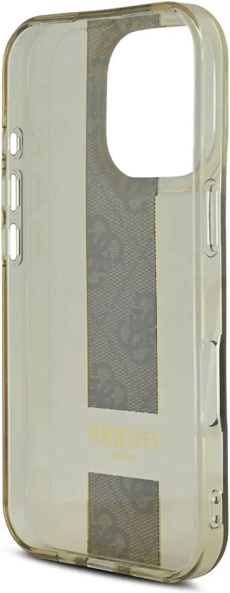 Guess iPhone 16 Pro Backcover IML 4G Stripe - Bruin GUHCP16LHS4PPW