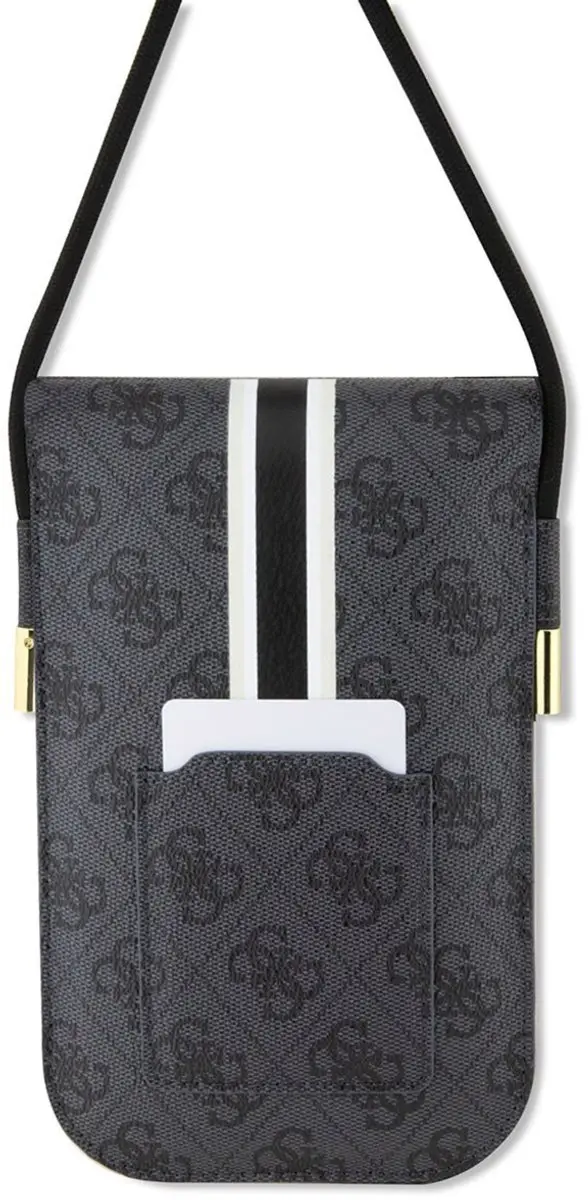 Guess 4G Printed Stripe Tas - Zwart