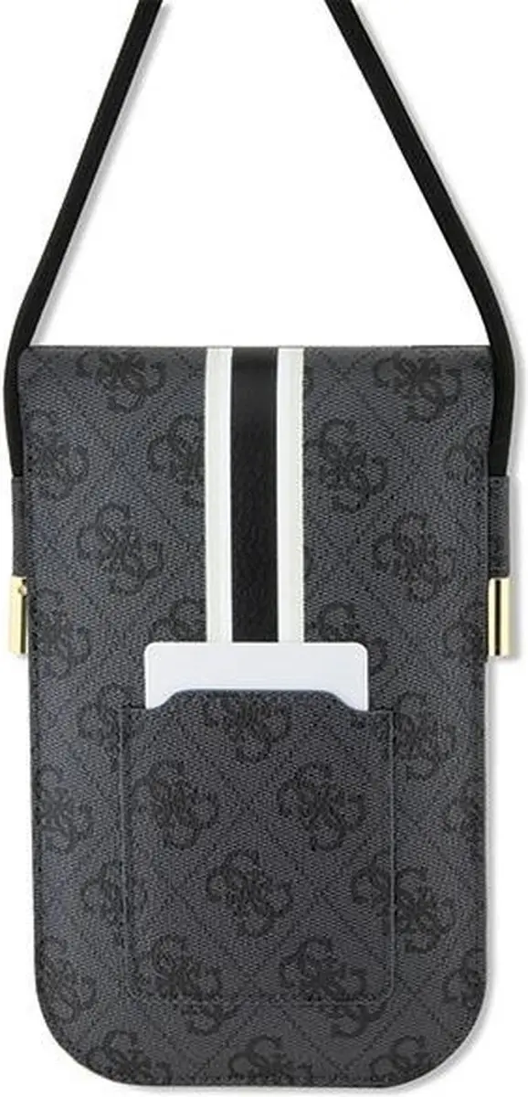 Guess 4G Printed Stripe Tas - Zwart