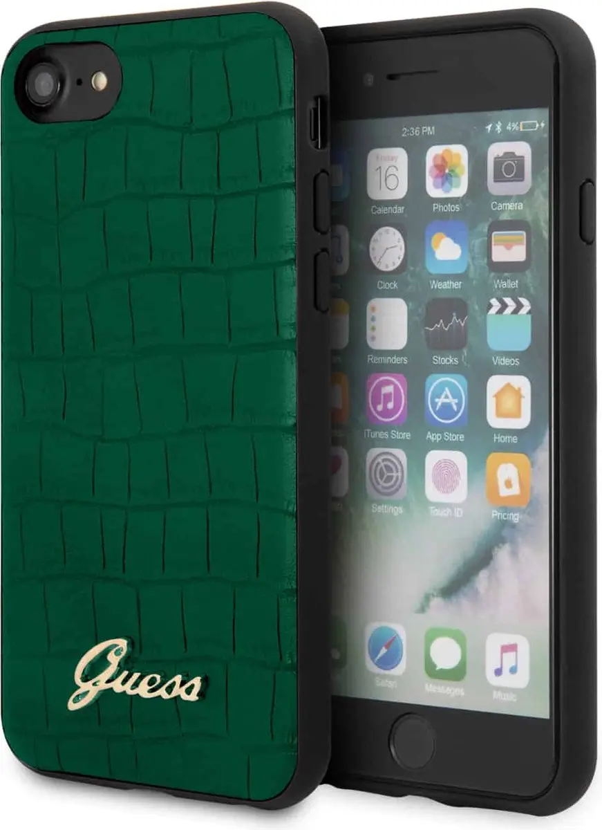 Guess Crocodile Back Case Groen