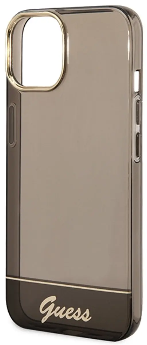 GUESS Translucent Hoes iPhone 14 Plus - Zwart - afbeelding 6 van 6
