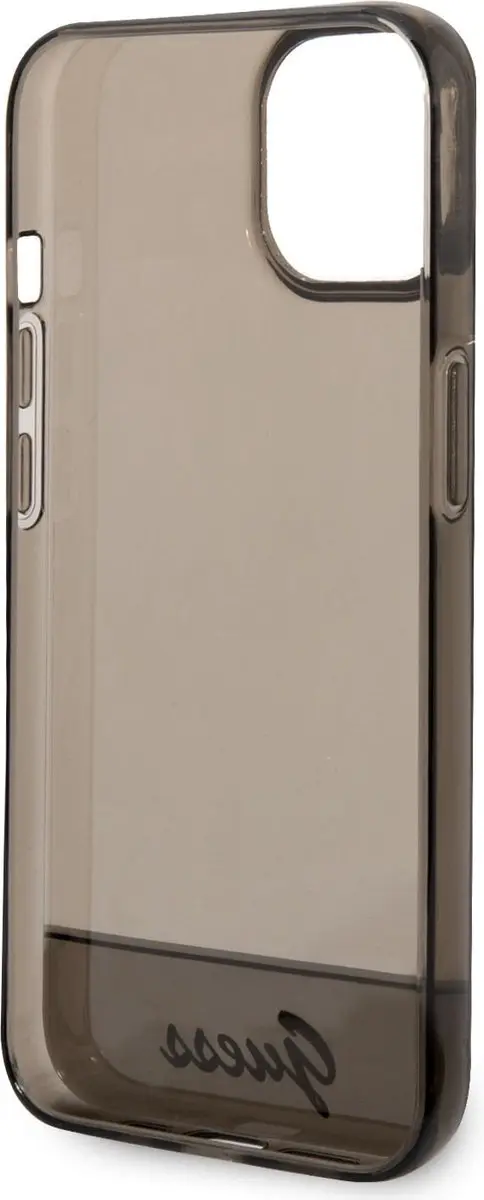 GUESS Translucent Hoes iPhone 14 Plus - Zwart