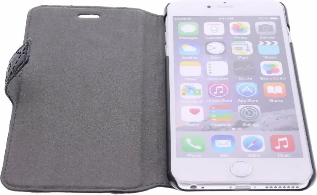 GUESS iPhone 6 Plus Scarlett Folio Hoesje - Zwart