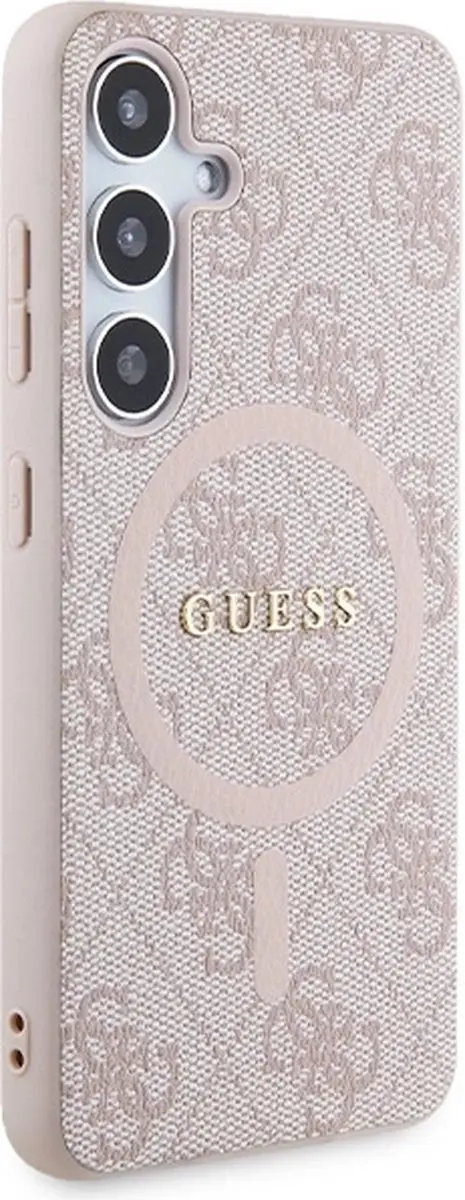 Guess 4G Back Case MagSafe S24 - Roze