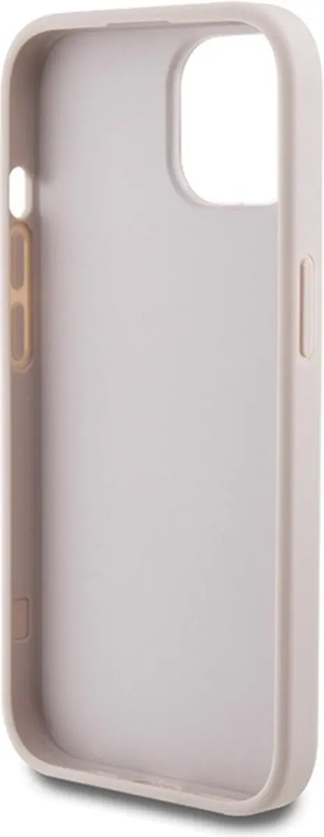 Guess 4G Back Case Apple iPhone 15 - Roze - 3666339171780