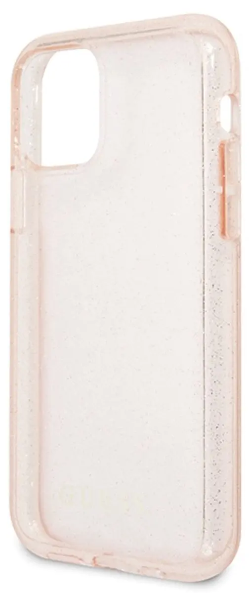 GUESS Glitter Back Case Roze - iPhone 11 Pro Max