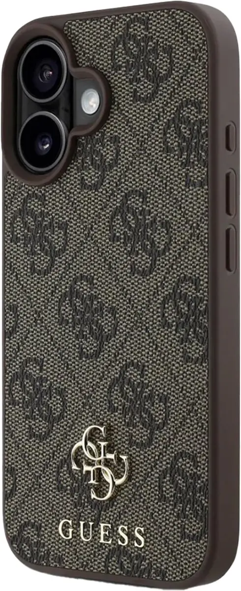 Guess iPhone 16 Backcover Magsafe - Bruin GUHMP16SP4SM4MW