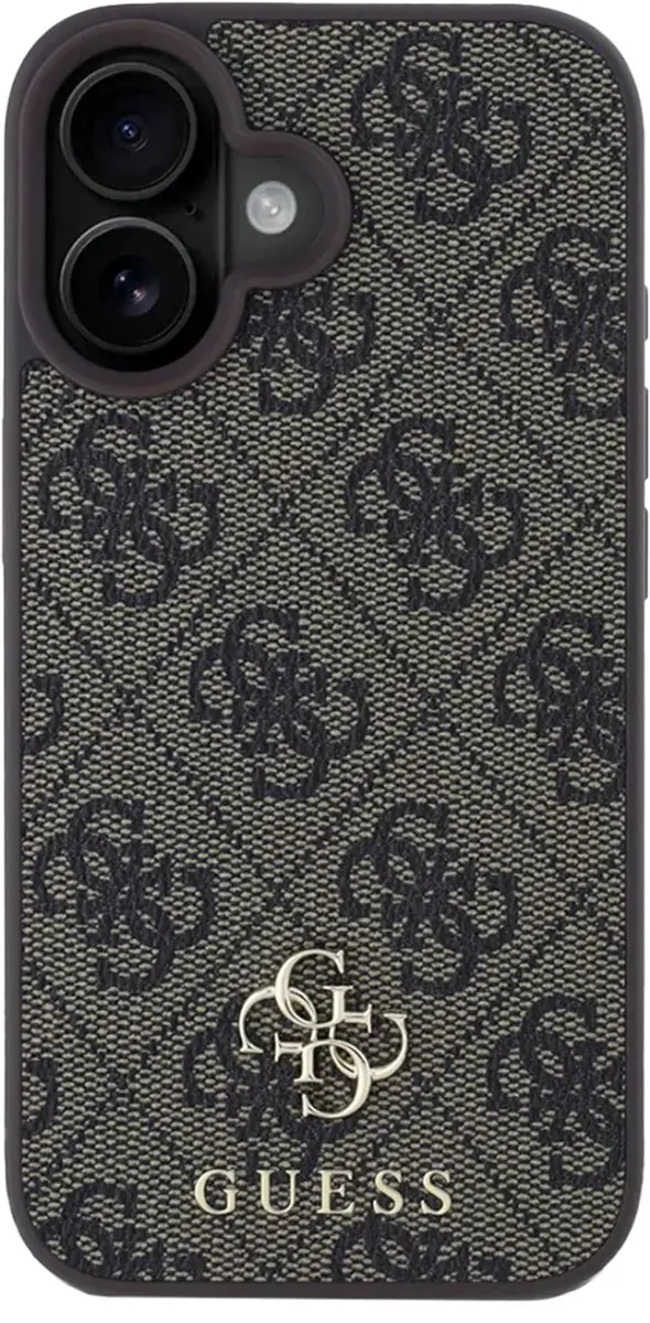 Guess iPhone 16 Backcover Magsafe - Bruin GUHMP16SP4SM4MW