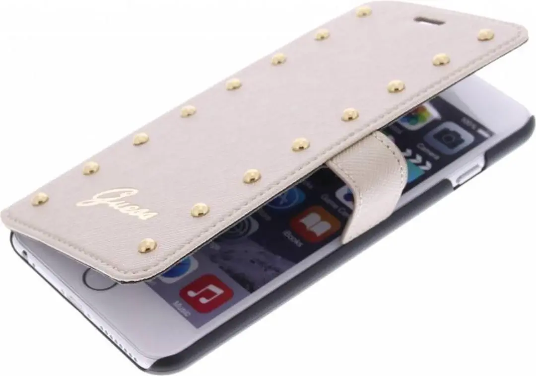 GUESS iPhone 6/6s Hoesje - Kunstleer - Wit - afbeelding 6 van 6