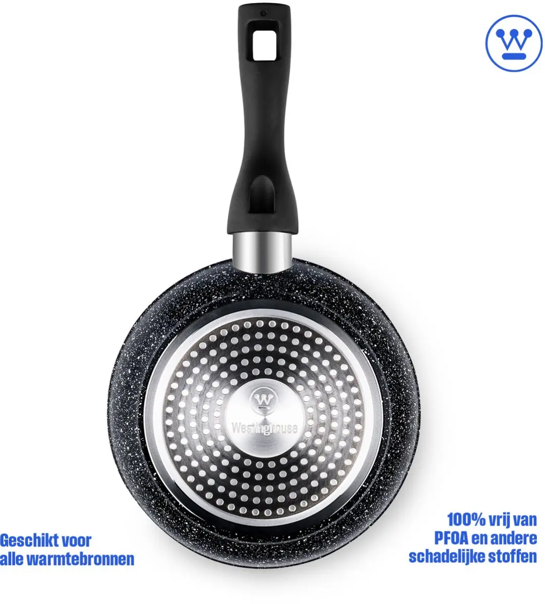 Westinghouse Koekenpan 24cm Inductie - Zwart Marmer