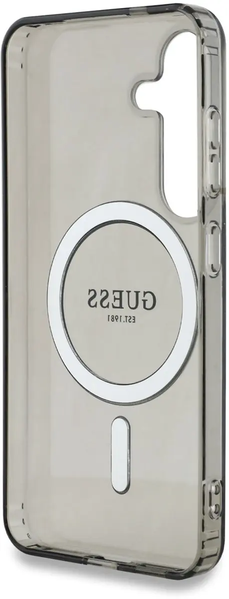 GUESS MagSafe Glitter Gradient Hoesje - Samsung Galaxy S25 - Zwart - afbeelding 6 van 6