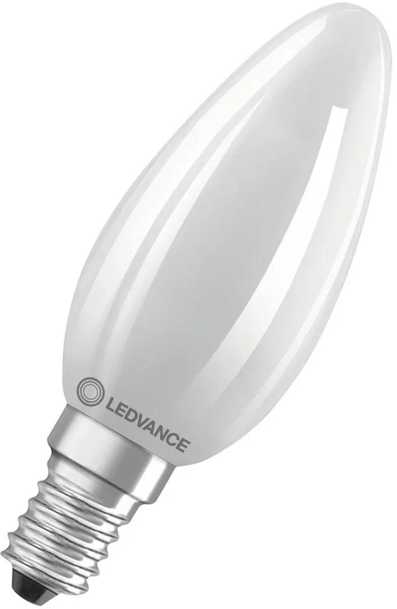 LEDVANCE Classic E14 Kaarslamp 5.9W 806lm - Mat - Zeer Warm Wit