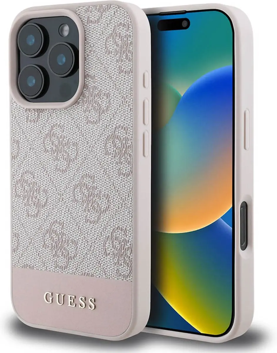 Guess GUHCP16LG4GLPI Hoesje iPhone 16 Pro - Roze