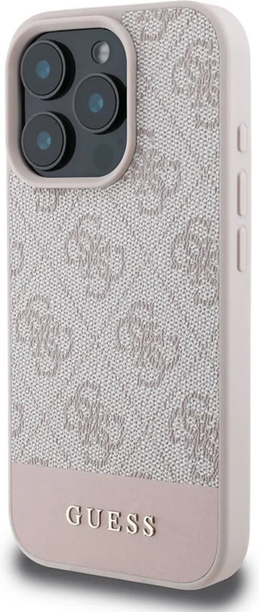 Guess GUHCP16LG4GLPI Hoesje iPhone 16 Pro - Roze