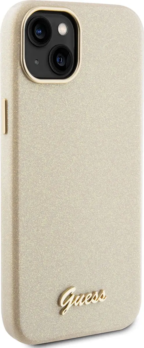 Guess iPhone 15 Plus TPU Hoesje Goud
