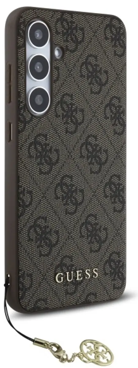 GUESS 4G Charms Backcover Hoesje GUHCS24FEGF4GBR - Bruin - afbeelding 6 van 6