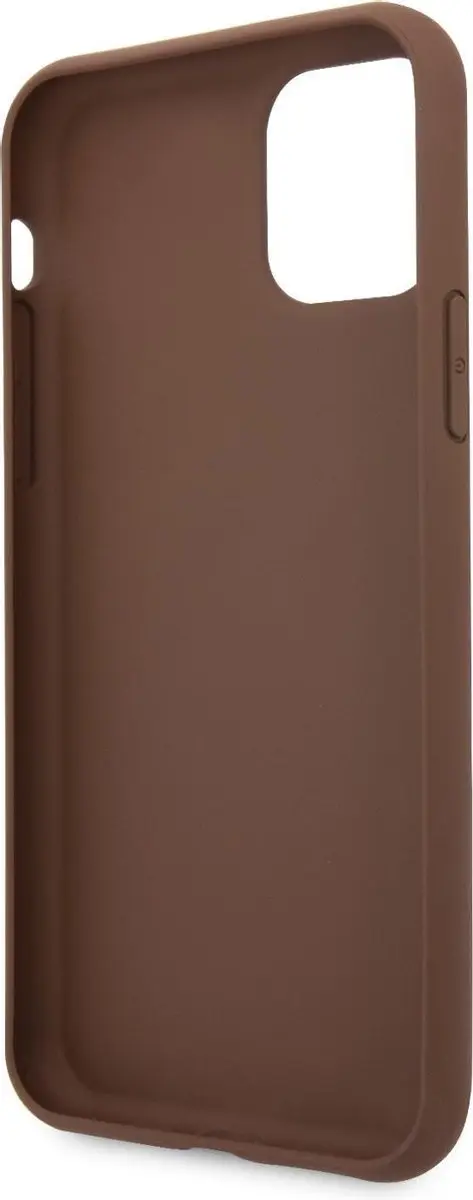GUESS 4G Stripe Hoesje iPhone 11/XR - Bruin